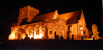 Tilsworth church by night October 2007